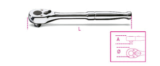 900M/55-1/4" REVER.RATCHET METAL HANDLE