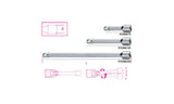 910AN/125-3/8" WOBBLE EXTENSION BARS