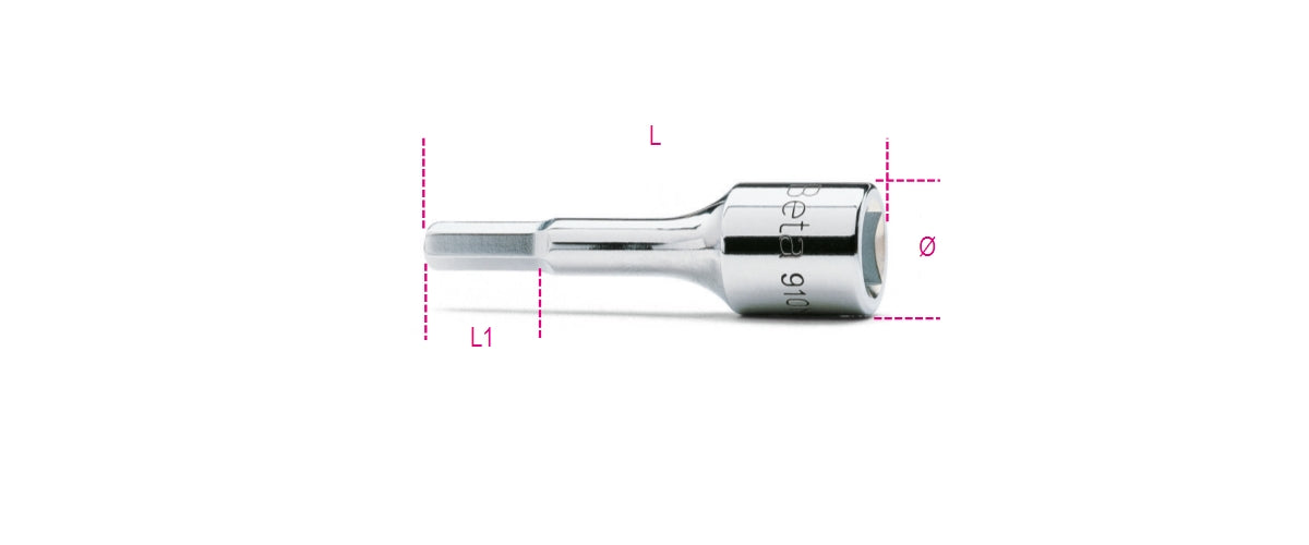 910ME 10-SOCKET DRIVERS FOR HEXA. SCREWS