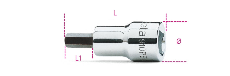 910PE 3-SOCKET DRIVERS HEXAGON SCREWS