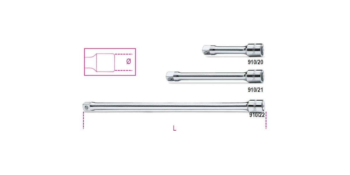 910/21-3/8" DRIVE EXTENSION BARS