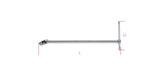 910/40-3/8" DRIVE SWIVEL T-HANDLE