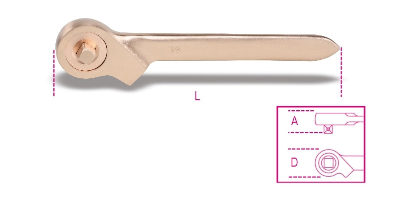 911BA/55-3/8 PUSH-THROUGH DRIVE RATCHET