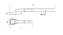 91 100-HEAVY DUTY OFFSET RING WRENCHES