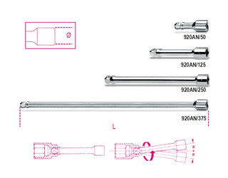 920AN/50-1/2" WOBBLE EXTENSION BARS