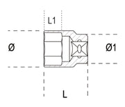 920INOX-A 10-HEXAGON HAND SOCKETS