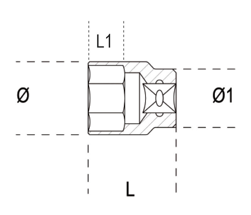 920INOX-A 21-HEXAGON HAND SOCKETS