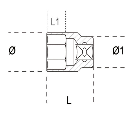 920INOX-A 10-HEXAGON HAND SOCKETS