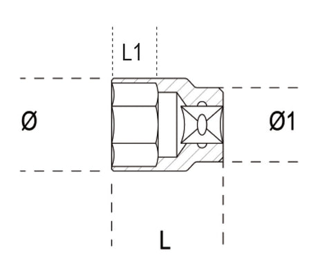 920INOX-A 9-HEXAGON HAND SOCKETS