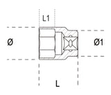 920INOX-A 10-HEXAGON HAND SOCKETS