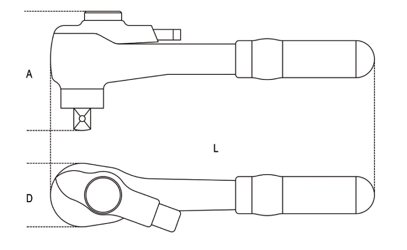 920MQ/55A-1/2 SQUARE DRIVE REVERSIBLE