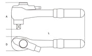 920MQ/55A-1/2 SQUARE DRIVE REVERSIBLE