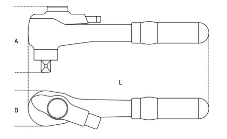 920MQ/55A-1/2 SQUARE DRIVE REVERSIBLE