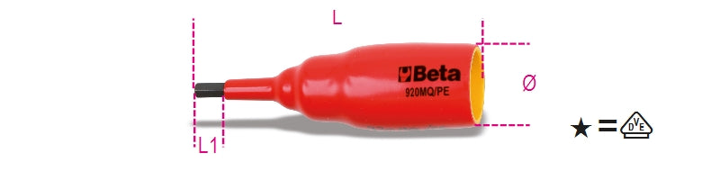 920MQ-PE 4-SOCKET DRIVERS F. HEX. SCREWS