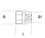 921BA 10-SPARK-PROOF BI-HEX SOCKETS
