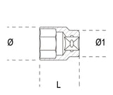 921BA 28-SPARK-PROOF BI-HEX SOCKETS
