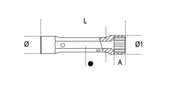935 10X11-HEXAGON TUBULAR SOCKET WR.