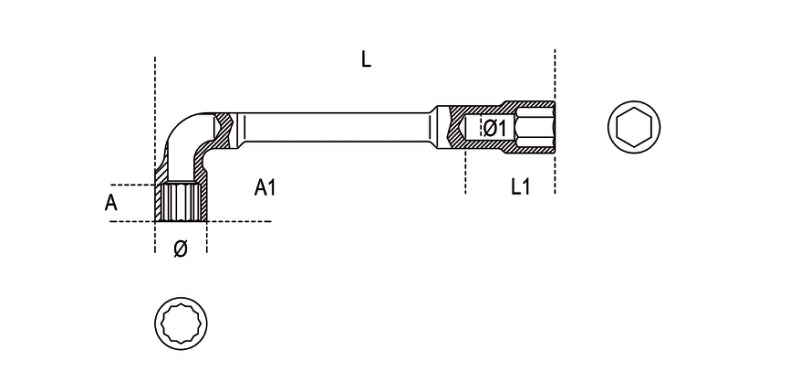 937 10X10-DOUBLE ENDED SOCKET WRENCHES