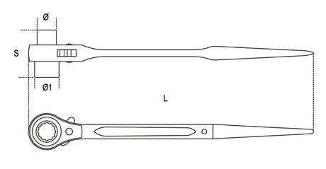 93C 36X38-RATCHET. WR. SCAFFOLDING BOLTS