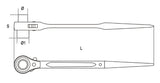 93C 17X19-RATCHET. WR. SCAFFOLDING BOLTS