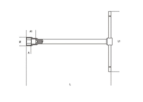 950 10-T-HANDLE HEXAGON SOCKET WRENCHES
