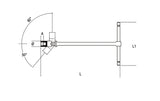 952AS 1/2-T-HANDLE WR. SWIVELLING HEX.