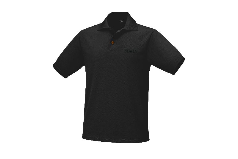 9533N S-POLYESTER SHIRT, BLACK