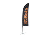9561V 2,5-SAIL FLAG 2.5X0.50 M WITH BASE