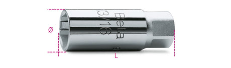 956E 17 - 8-3/8 SPARK PLUG SOCKETS HEXAG.