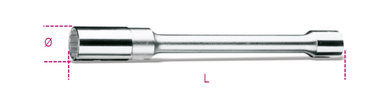 956L 14-1/2" SPARK PLUG SOCKETS LONG