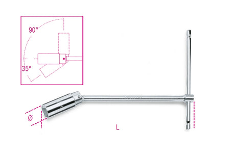957 16-T-HANDLE SPARK PLUG WRENCHES