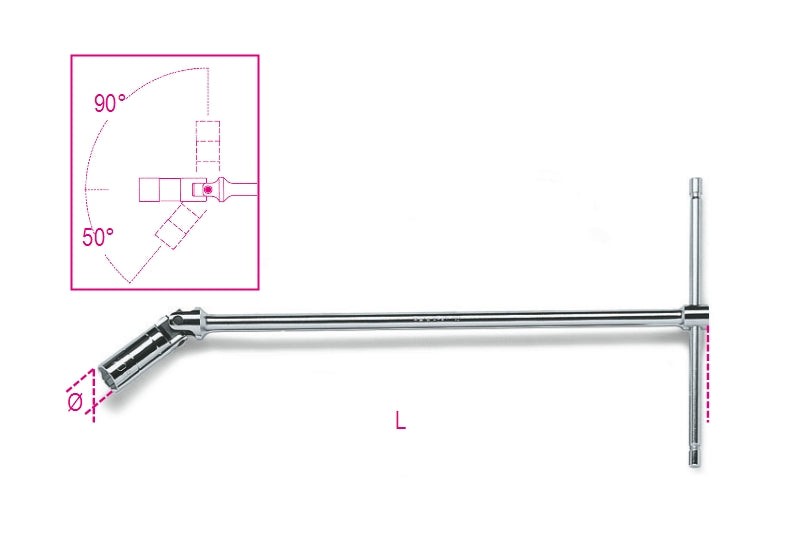 959 14-T-HANDLE SPARK PLUG WRENCHES STD