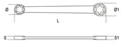 95FTX 10X12-DOUBLE-ENDED STRAIGHT WR.