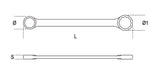 95 21X23-DOUBLE ENDED FLAT RING WRENCHES