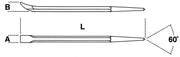 963-PRY BAR WITH POINTED-FLAT BENT ENDS