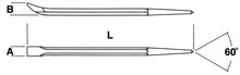 963-PRY BAR WITH POINTED-FLAT BENT ENDS