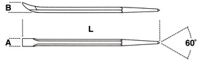 963-PRY BAR WITH POINTED-FLAT BENT ENDS