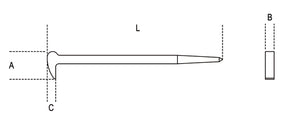 964-PRY BAR WITH POINTED-LEVERAGE ENDS