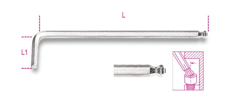 96LBP 1,5-BALL HEAD OFFSET HEX. KEY WR.