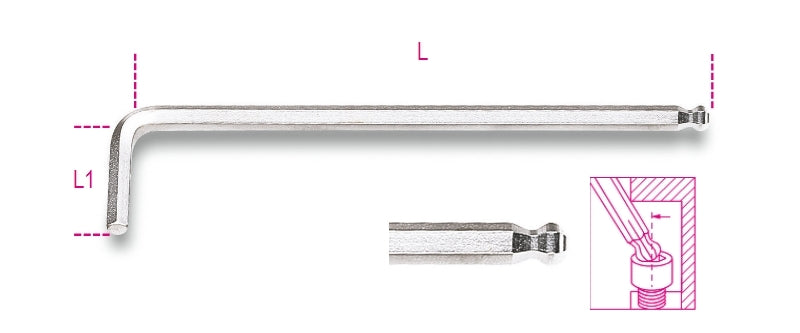 96LBP 1,5-BALL HEAD OFFSET HEX. KEY WR.