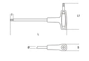 96THS 10-OFFSET HEX. KEY WR. T-HANDLES