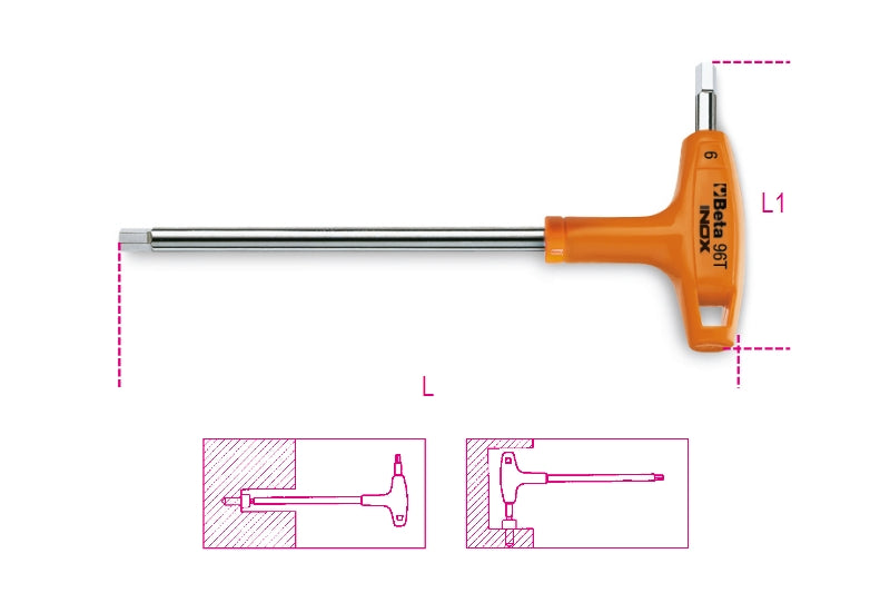 96TINOX 2,5-OFFSET HEXAGON KEY WRENCHES