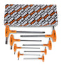 96T/S8-SET OF 8 OFFSET HEXAGON KEY WR.