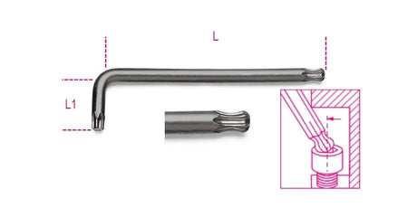 97BTXL 09-BALL HEAD OFFSET KEY WR LONG