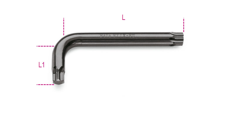 97TX 07-OFFSET KEY WR. FOR TORX® SCREWS