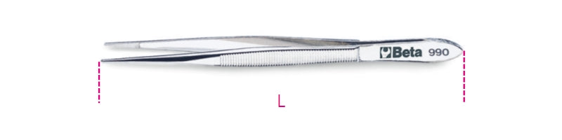 990 130-STRAIGHT THIN SPRING TWEEZERS