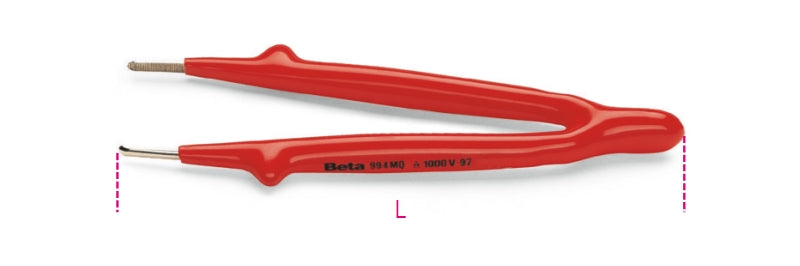 994MQ-STRAIGHT KNURLED SPRING TWEEZERS