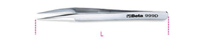 999D-EXTRA SLIM ANGLED SPRING TWEEZERS
