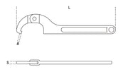 99SQ 120-180-HOOK WR.WITH SQUARE NOSES