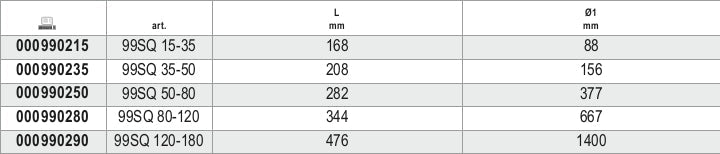 99SQ 120-180-HOOK WR.WITH SQUARE NOSES